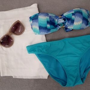 Vix Print Strapless Bikini Top